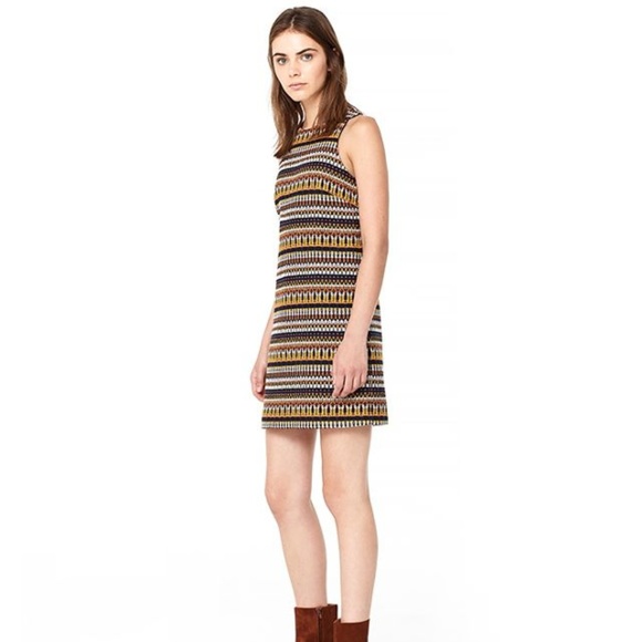 mango jacquard dress